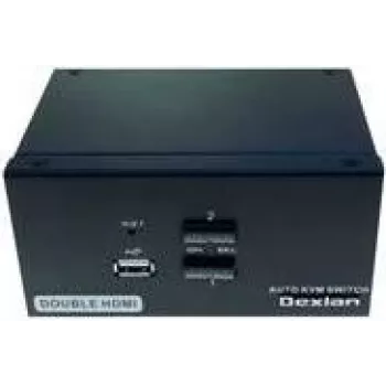 KVM komutatorius Dexlan 061092, 2 prievadų HDMI, 1 vietinis naudotojas