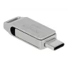 USB Flash Drive DeLOCK 128GB USB-C Type-A Swivel Model