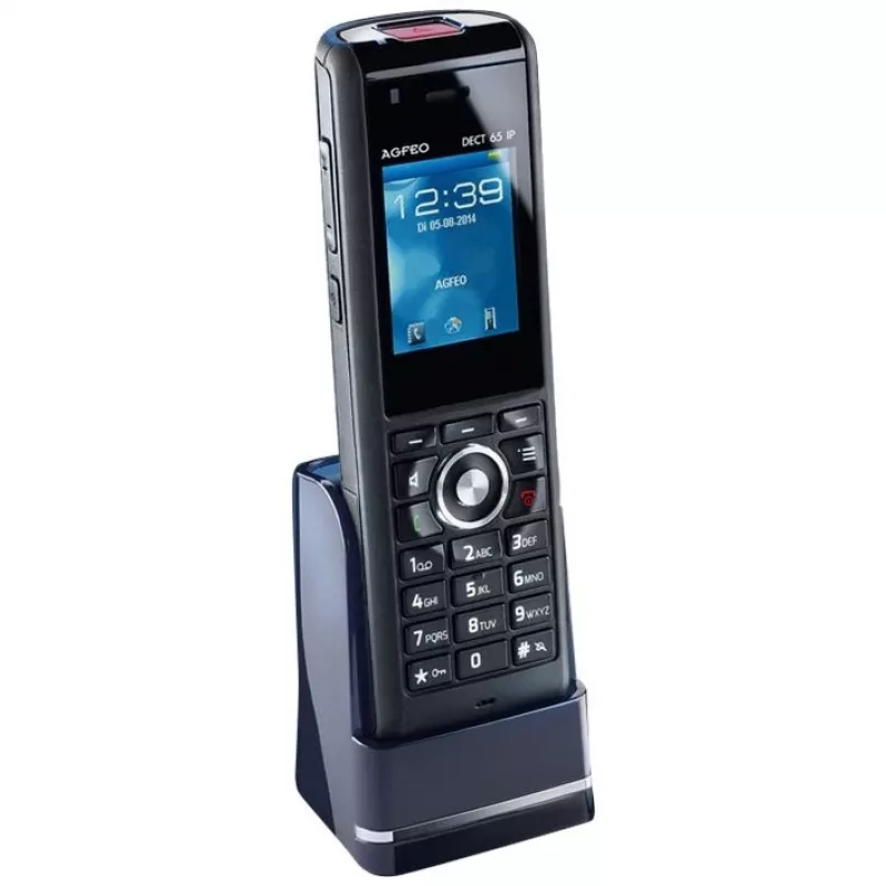 DECT telefonas AGFEO DECT 65 IP, juodas
