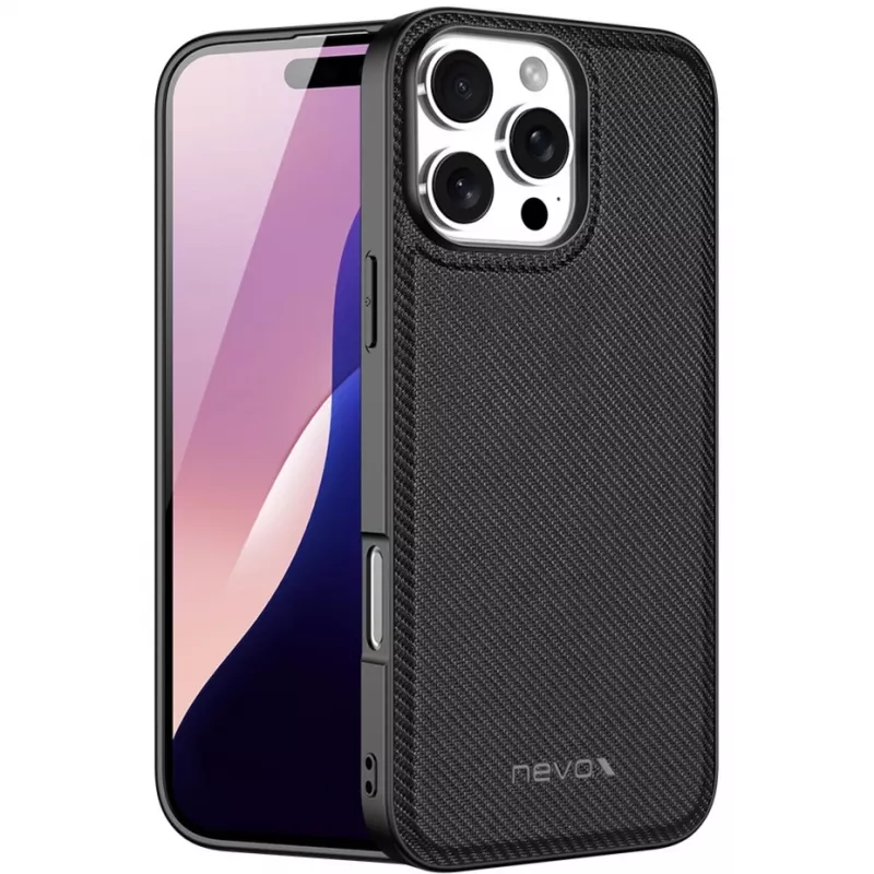 StyleShell Nylo, Telefono dėklas juodas, iPhone 16 Pro Max