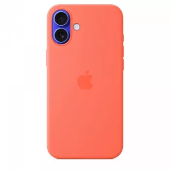 iPhone 16 Plus silikoninis dėklas su MagSafe - oranžinis