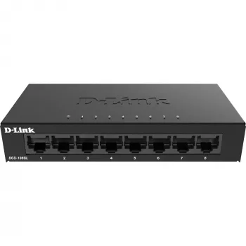 D-Link DGS-108GL Nevaldomas Gigabit Ethernet (10/100/1000) Juodas