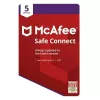 McAfee Safe Connect VPN 5 įrenginiams, 1 metų raktas