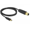 USB laidas DeLOCK 83675 USB 3.2 Gen 2 1m USB C USB B Juodas