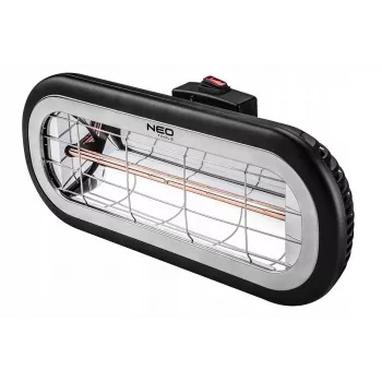 NEO TOOLS 90-032 elektrinis infraraudonųjų spindulių šildytuvas, skirtas naudoti patalpose ir lauke, 2000 W, juodas