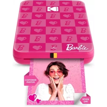 Barbie x Kodak STEP plonas Momentinis mobilusis nuotraukų spausdintuvas Spalvotas ZINK 2x3'' 1 ppm, Bluetooth, Rožinis