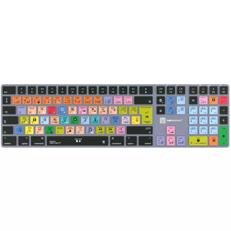 Logickeyboard LKB-LOGXP2-TM-UK klaviatūra, skirta biurui, QWERTY, anglų k., viso dydžio