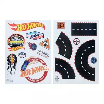 Sienų lipdukai Paladone Hot Wheels Personalisation PP13745HW — dekoratyvūs lipnūs lipdukai vaikų kambariams