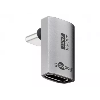 Goobay USB-C adapteris vertikalus 90° trumpas USB4 - -Plug> (74442)