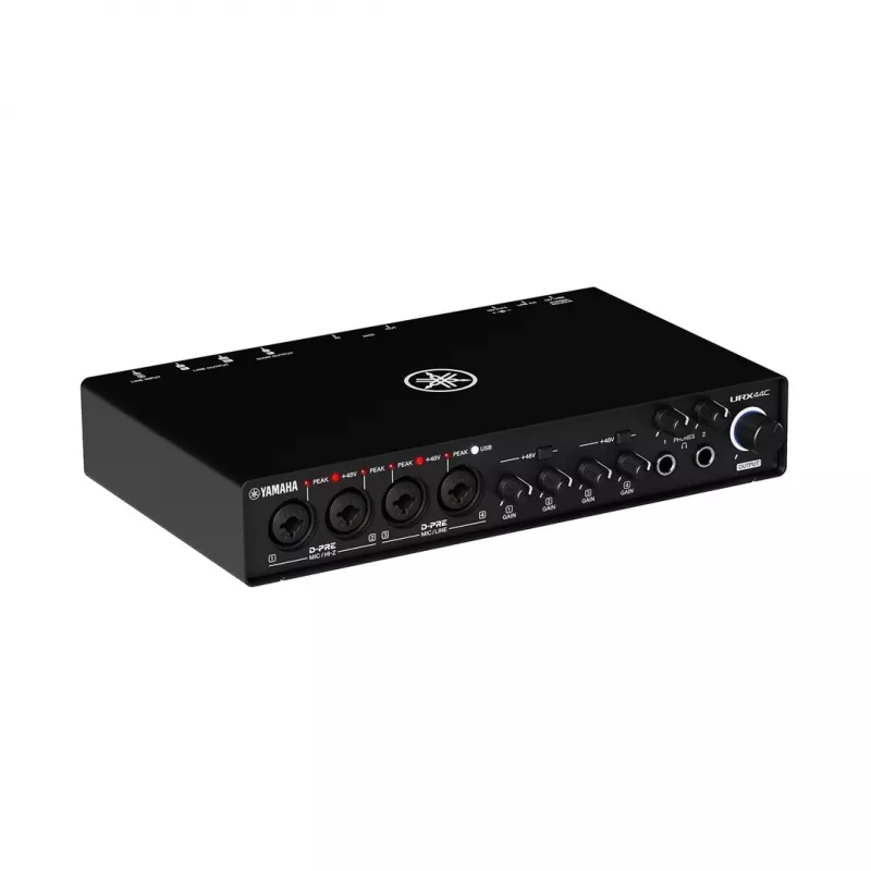 Garso / MIDI sąsaja YAMAHA URX44C — kompaktiškas USB garso ir MIDI ryšys