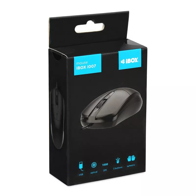 iBOX i007 laidinė optinė pelė, juoda