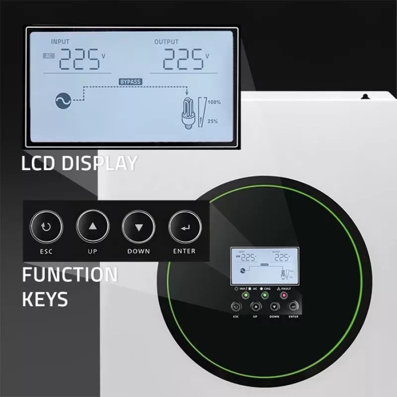 Hibridinis saulės inverteris Off-Grid 6200W | 120A