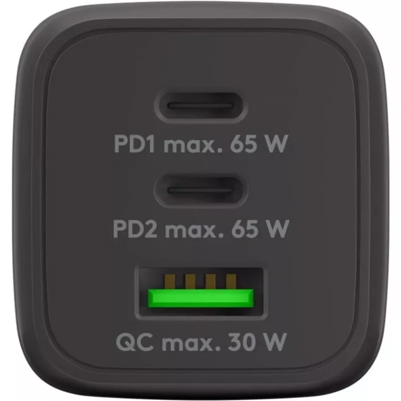 Goobay 64753 Charger for Mobile Devices Headphones - Smartphone - Tablet Juoda AC Fast Charging vidinis (64753)