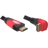 HDMI laidas DeLOCK 82688 5m juodas raudonas