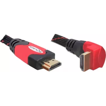 HDMI laidas DeLOCK 82688 5m juodas raudonas