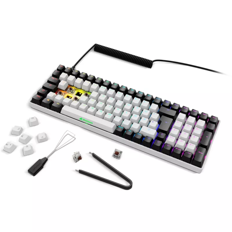 Žaidimų klaviatūra Sharkoon SGK50 S2 mechaninė QWERTZ belaidė