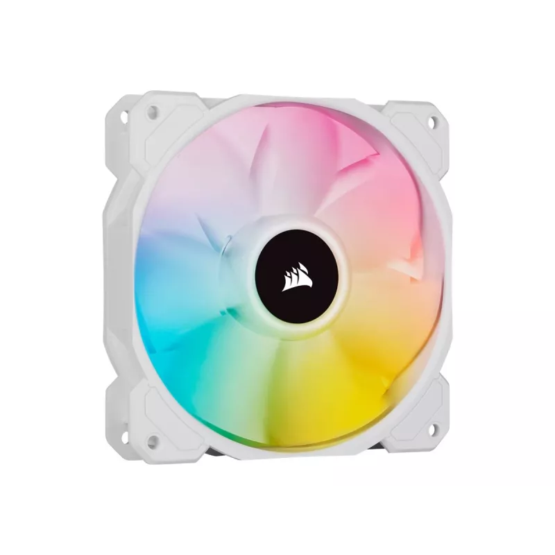 Corsair iCUE SP120 RGB ELITE Performance 120mm Balta PWM ARGB korpuso ventiliatoriaus trigubas rinkinys