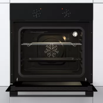Gorenje orkaitė | BO6615E01B | 60 L | Elektrinė | EnamelClean | Ištraukiami ir paspaudžiami mygtukai | Aukštis 59,5 cm | Plotis 59,5 cm | Juoda