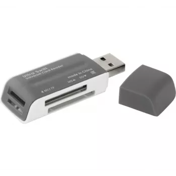 Kortelių skaitytuvas DEFENDER ULTRA SWIFT USB 2.0 modelis 83260 — suderinamas su SD ir microSD kortelėmis