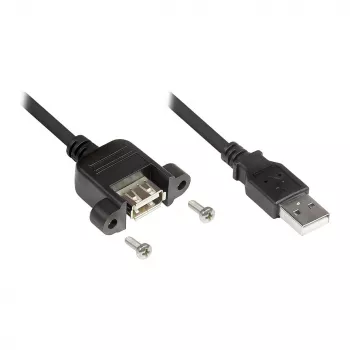 Good Connections USB2.0 prailginimas A-įmontuojama A 0,3m