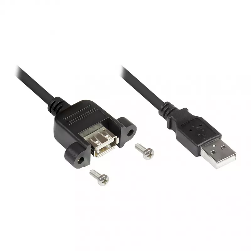 Good Connections USB2.0 prailginimas A-įmontuojama A 0,3m