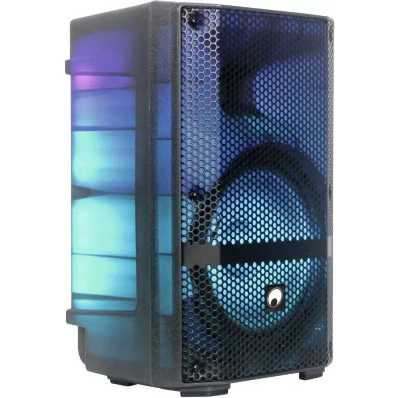 Nešiojama vakarėlių kolonėlė Omnitronic MSE-8+ su baterijos maitinimu ir LED efektais