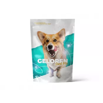 Papildas mažiems šunims CONTIPRO GELOREN Small Dog Joints 180 g želatinos pagrindu sąnarių palaikymui skirtas paketėlis