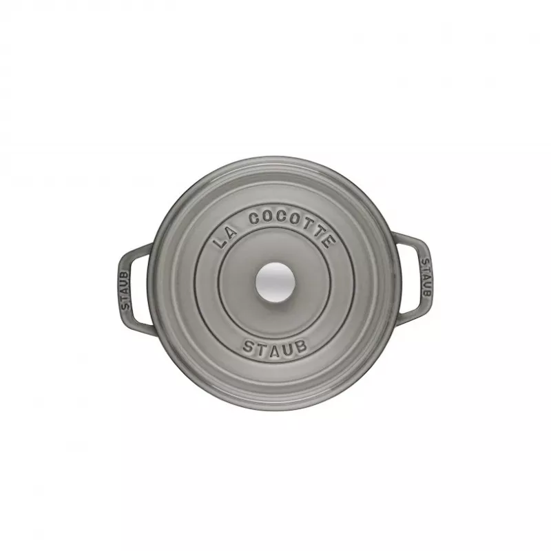 Cocotte Staub 20 cm pilkas ketaus puodas