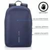 Laisvalaikio kuprinė XDDESIGN Bobby Soft su 15,6 colio nešiojamojo kompiuterio skyriumi, 16 l, tamsiai mėlyna, PET