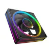 Korpuso ventiliatorius MODECOM VOLCANO LOOP 120 ARGB Reverse Fan Juoda 120 mm PWM 400–1400 RPM ARGB antraštė