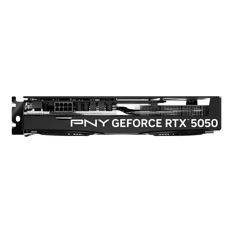 Grafikos plokštė PNY GeForce RTX 5050 — 8 GB GDDR6, 2317 MHz, 128 bitų, PCIe x8 5.0, dviejų ventiliatorių aušinimas