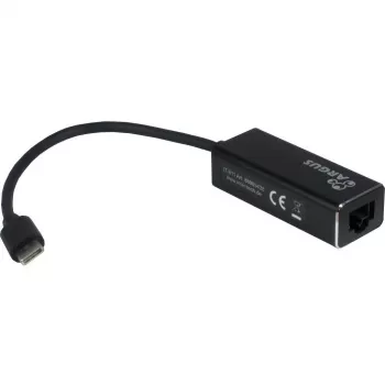 Inter-Tech Argus IT-811 - tinklo adapteris - USB-C - Gigabit Ethernet - juoda (88885438)