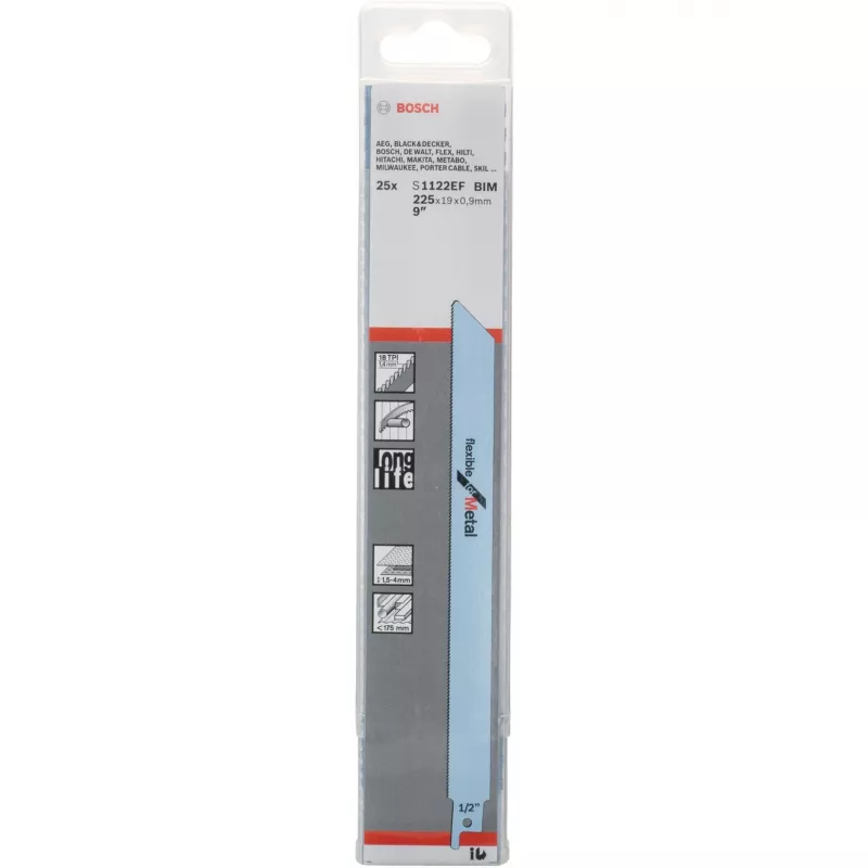 Bosch 2 608 657 553 siaurapjūklio / siaurapjūklio / grįžtamojo pjovimo pjūklo geležtė Sabre pjūklo geležtė Bimetalinė 1 vnt.