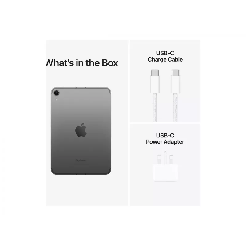 Apple iPad mini 5G TD-LTE & FDD-LTE 256 GB 21,1 cm (8,3) Wi-Fi 6E (802.11ax) iPadOS 18 Pilka