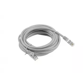 Tinklo kabelis Lanberg PCF6-10CC-0500-S RJ-45 Cat6 5m Pilkas