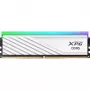 ADATA DDR5 16GB 6000 CL36 vienas modulis — XPG Lancer Blade RGB, INTEL XMP ir AMD EXPO (balta)