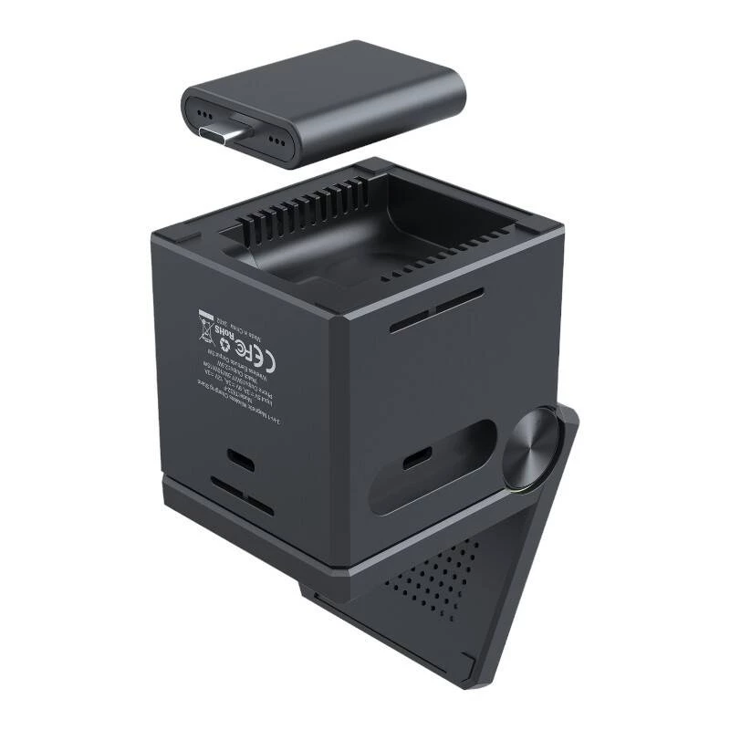 Belaidis 3-in-1 indukcinis įkroviklis CHOETECH T632-F 15W — juodas