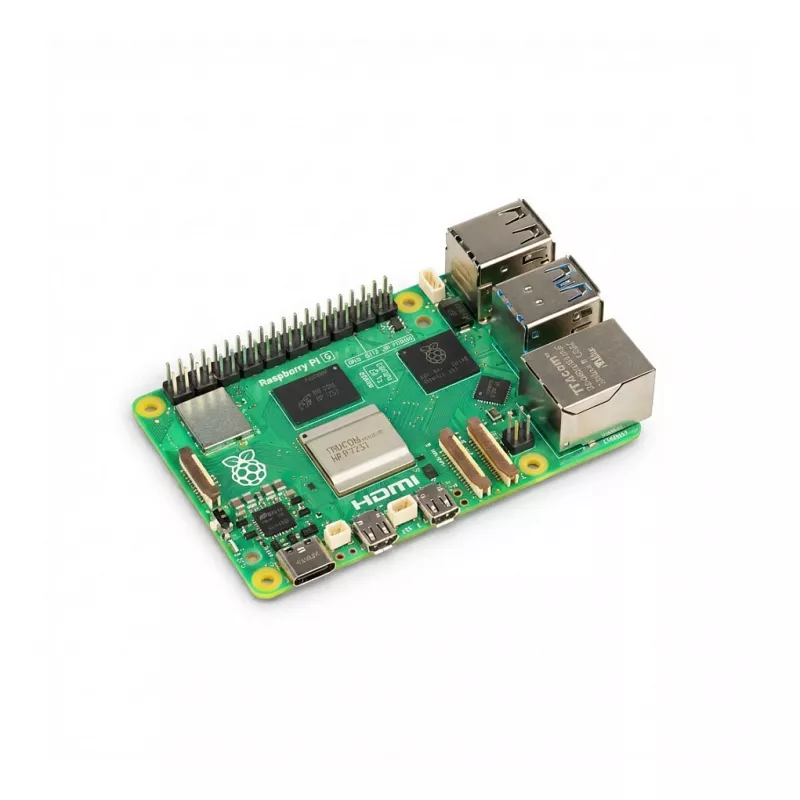 Vienos plokštės kompiuteris Raspberry Pi 5 Full Kit 16GB – balta/raudona