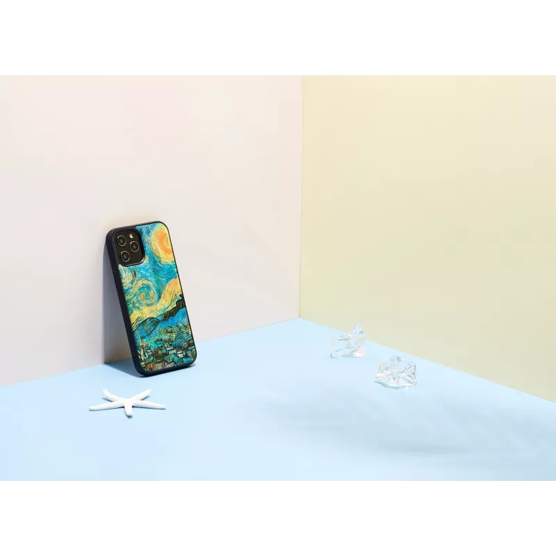 Apsauginis dėklas iKins Apple iPhone 12 Pro Max — žvaigždėta naktis juoda