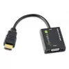 Techly IDATA-HDMI-VGA2 vaizdo kabelio adapteris VGA (D-Sub) Juoda