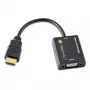 Techly IDATA-HDMI-VGA2 vaizdo kabelio adapteris VGA (D-Sub) Juoda
