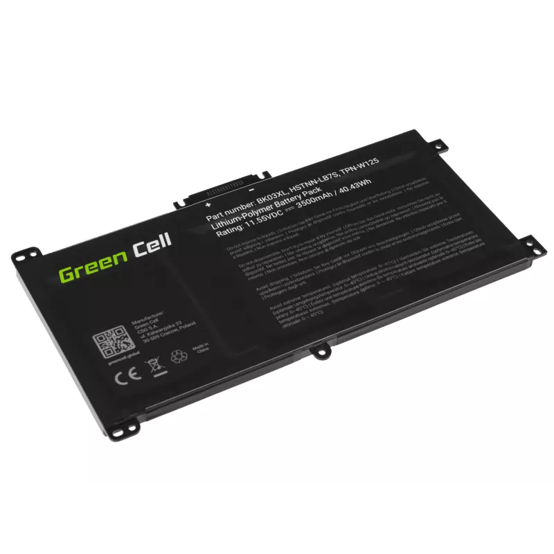 GREEN CELL baterija BK03XL, skirta HP Pavilion x360 14-BA 14-BA015NW 14-BA022NW 14-BA024NW 14-BA102NW 14-BA104NW