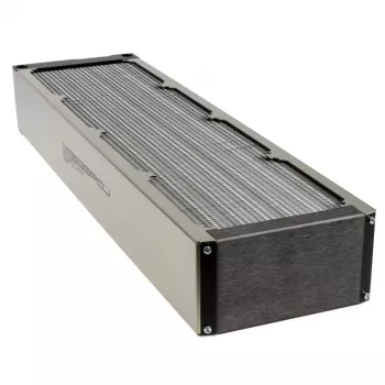 Radiatorius Aqua-Computer airplex radical 4/480 — aliuminis, varis, nerūdijantis plienas, 520×140×73 mm