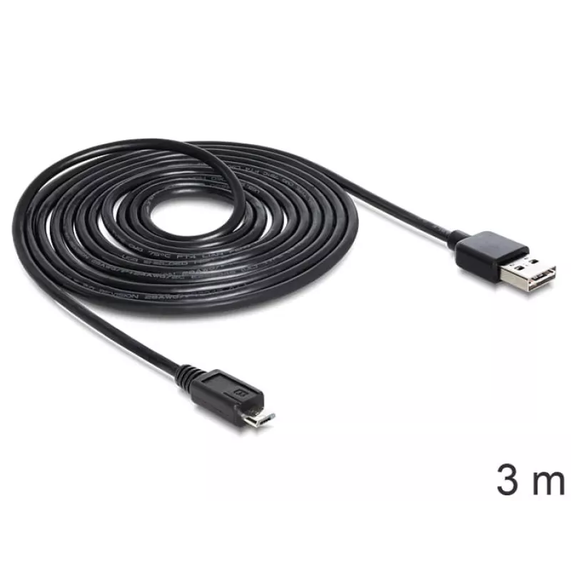 USB laidas DeLOCK EASY-USB 2.0-A - USB 2.0 micro-B 3m