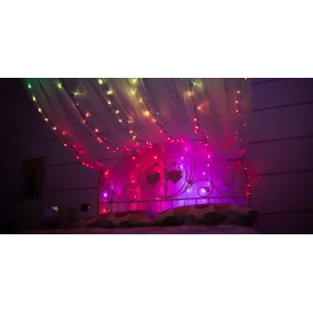 TWINKLY Strings 600 (TWS600STP-BEU) Išmanios kalėdinės eglutės girliandos 600 LED RGB 48 m
