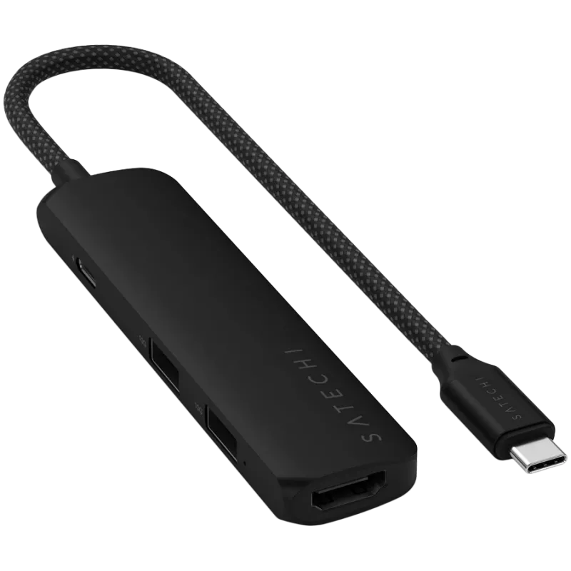 Satechi ST-P4SK sąsajos šakotuvas USB Type-C 10000 Mbit/s Juoda