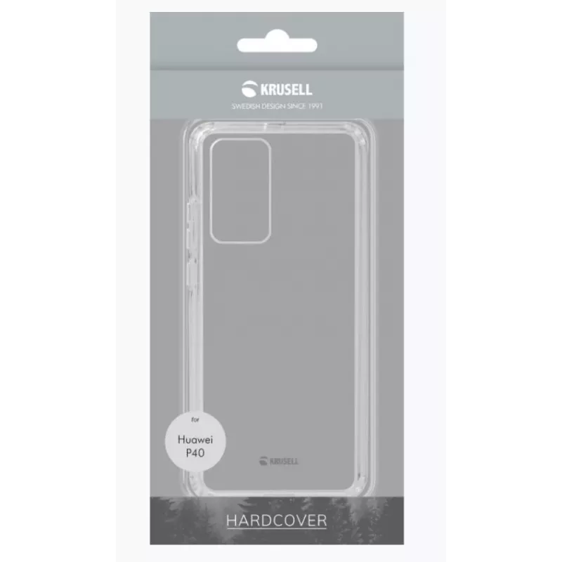 Išmaniojo telefono dėklas Krusell Kivik, skirtas Huawei P40, permatomas apsauginis dėklas