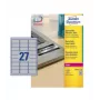 Avery Durable Heavy Duty L6011 - Poliesteris - nuolatinis lipnus sluoksnis - Sidabrinė - 63,5 x 29,6 mm 2700 etiketė(s) (100 lapų x 27) Etiketės (L6011-100)