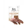 Šunų užkandžiai Brit Jerky Snack Chicken 80 g — suaugusiems šunims, be cukraus, baltymų 33%, riebalų 26%