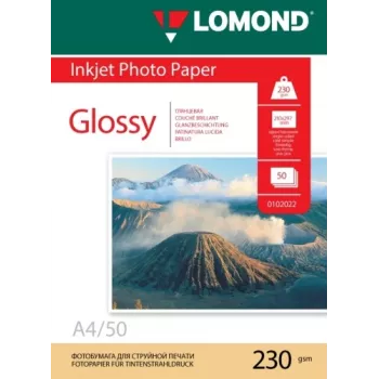 Lomond Photo Inkjet Paper Glossy 230 g/m² A4, 50 lapų